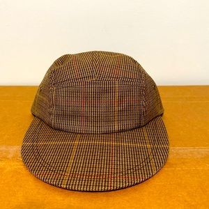 Noah Long Bill Plaid 5 Panel Cap NWOT
